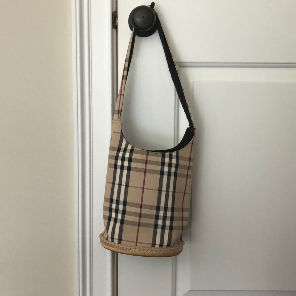 Barely used canvas Burberry tote